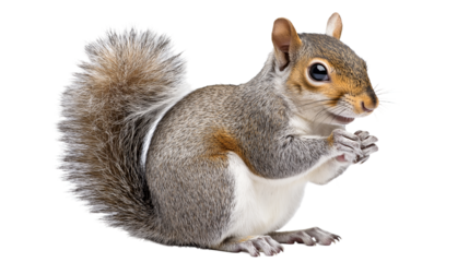 squirrel isolated  on a white background  , transparent png