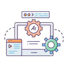 api icon, api vector illustration-simple illustration of api, perfect for api logos and icons