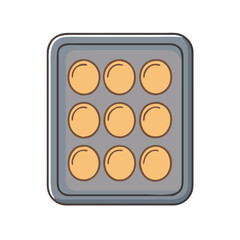 baking tray icon, baking tray vector illustration-simple illustration of baking tray, perfect for baking tray logos and icons