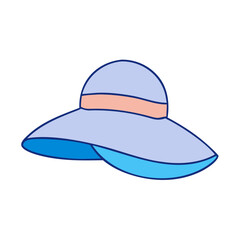 beach hat icon, beach hat vector illustration-simple illustration of beach hat, perfect for beach hat logos and icons