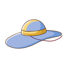 beach hat icon, beach hat vector illustration-simple illustration of beach hat, perfect for beach hat logos and icons