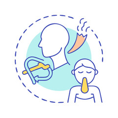breathing exercise icon, breathing exercise vector illustration-simple illustration of breathing exercise, perfect for breathing exercise logos and icons
