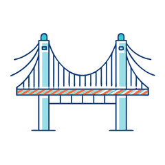 bridge icon, bridge vector illustration-simple illustration of bridge, perfect for bridge logos and icons