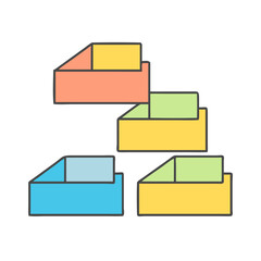 building blocks icon, building blocks vector illustration-simple illustration of building blocks, perfect for building blocks logos and icons
