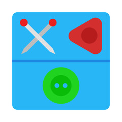 Sewing Kit flat icon