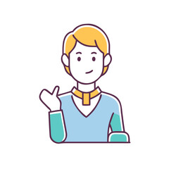 character outline icon, character outline vector illustration-simple illustration of character outline, perfect for character outline logos and icons