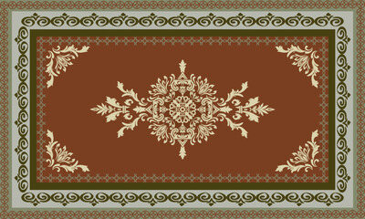 Classic Damask Seamless Pattern  Classical luxury old fashioned damask ornament Vector Illustration for Elegant Textile Design for decoration