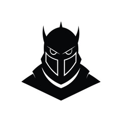 a black and white dark medieval knight helmet.eps