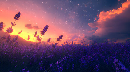 Twilight Serenade: Nature's Ethereal Dance Between Sunlight and Stars