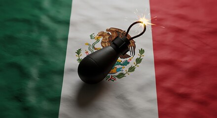 Mexican Standoff Burning Fuse Shadow Of Conflict A Nation's Ember Threatening Times AI Generated