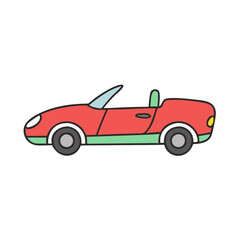 convertible icon, convertible vector illustration-simple illustration of convertible, perfect for convertible logos and icons