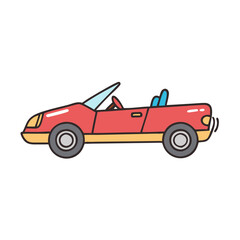 Fototapeta premium convertible icon, convertible vector illustration-simple illustration of convertible, perfect for convertible logos and icons