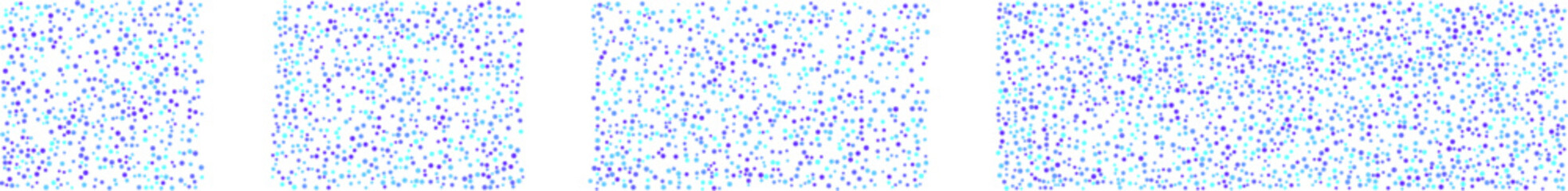 Polka pattern background with bright blue and purple theme