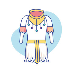 cultural costume icon, cultural costume vector illustration-simple illustration of cultural costume, perfect for cultural costume logos and icons