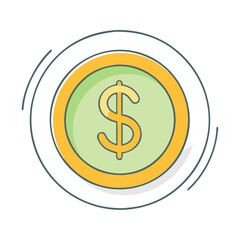 Obraz premium currency symbol icon, currency symbol vector illustration-simple illustration of currency symbol, perfect for currency symbol logos and icons