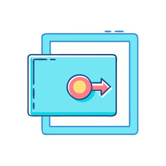 digital overlay icon, digital overlay vector illustration-simple illustration of digital overlay, perfect for digital overlay logos and icons