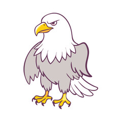 eagle icon, eagle vector illustration-simple illustration of eagle, perfect for eagle logos and icons
