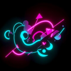 abstract music background with stars