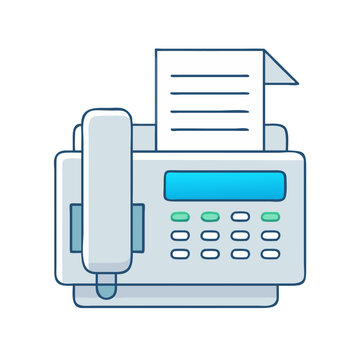 fax machine icon, fax machine vector illustration-simple illustration of fax machine, perfect for fax machine logos and icons