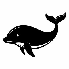 Elegant Whale Silhouette Art
