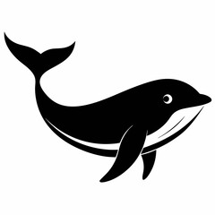 Elegant Whale Silhouette Art