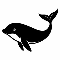 Elegant Whale Silhouette Art