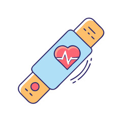 fitness tracker icon, fitness tracker vector illustration-simple illustration of fitness tracker, perfect for fitness tracker logos and icons