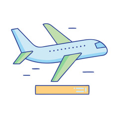 flight icon, flight vector illustration-simple illustration of flight, perfect for flight logos and icons