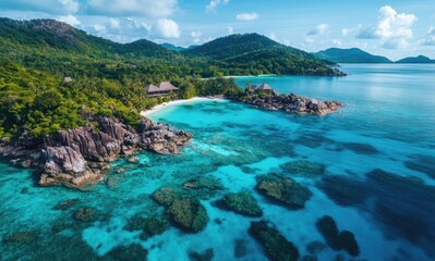 Fototapeta premium Aerial view of the archipelago