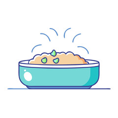 food bowl icon, food bowl vector illustration-simple illustration of food bowl, perfect for food bowl logos and icons