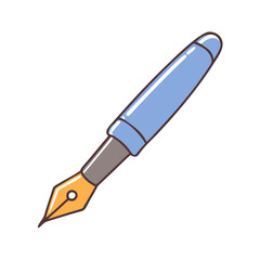fountain pen icon, fountain pen vector illustration-simple illustration of fountain pen, perfect for fountain pen logos and icons
