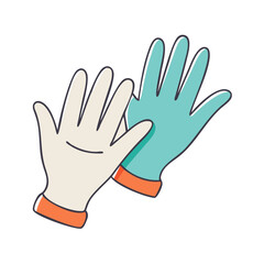 gardening gloves icon, gardening gloves vector illustration-simple illustration of gardening gloves, perfect for gardening gloves logos and icons