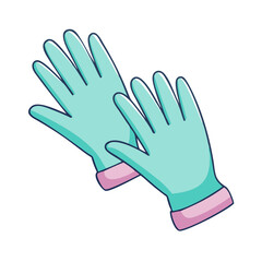 Fototapeta premium gardening gloves icon, gardening gloves vector illustration-simple illustration of gardening gloves, perfect for gardening gloves logos and icons