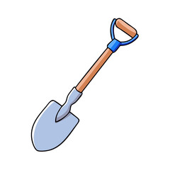 garden shovel icon, garden shovel vector illustration-simple illustration of garden shovel, perfect for garden shovel logos and icons