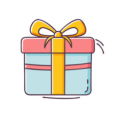 gift box icon, gift box vector illustration-simple illustration of gift box, perfect for gift box logos and icons