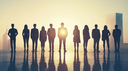 silhouette of people 3