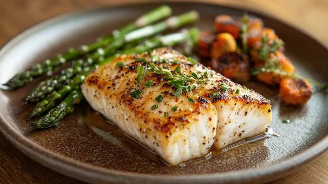 grilled halibut with maple-mustard glaze video canadian seafood