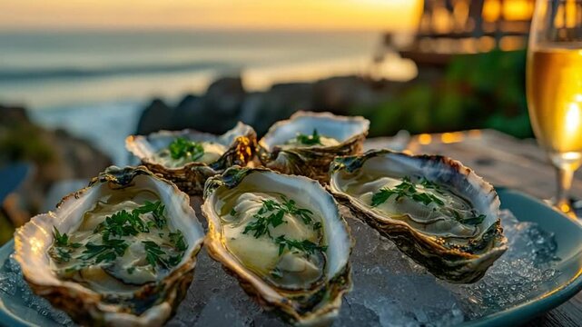 grilled oysters with garlic butter video canadian seafood