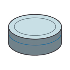 hockey puck icon, hockey puck vector illustration-simple illustration of hockey puck, perfect for hockey puck logos and icons