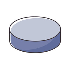 hockey puck icon, hockey puck vector illustration-simple illustration of hockey puck, perfect for hockey puck logos and icons