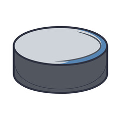 hockey puck icon, hockey puck vector illustration-simple illustration of hockey puck, perfect for hockey puck logos and icons
