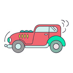 hot rod icon, hot rod vector illustration-simple illustration of hot rod, perfect for hot rod logos and icons
