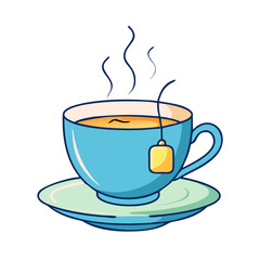 hot tea cup icon, hot tea cup vector illustration-simple illustration of hot tea cup, perfect for hot tea cup logos and icons