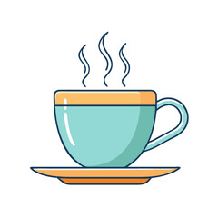 hot tea cup icon, hot tea cup vector illustration-simple illustration of hot tea cup, perfect for hot tea cup logos and icons