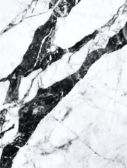 Obraz premium Elegant black and white marble texture with natural veins suitable for luxury design and decor