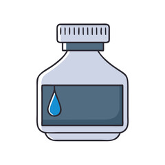 ink bottle icon, ink bottle vector illustration-simple illustration of ink bottle, perfect for ink bottle logos and icons