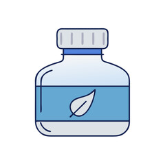 ink bottle icon, ink bottle vector illustration-simple illustration of ink bottle, perfect for ink bottle logos and icons