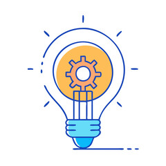 innovation light bulb icon, innovation light bulb vector illustration-simple illustration of innovation light bulb, perfect for innovation light bulb logos and icons