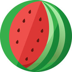 watermelon vector illustration