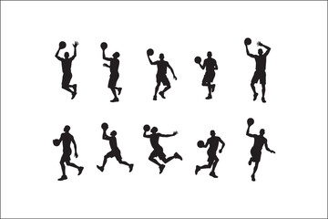 Basketball Silhouette Vector | Player SVG | Slam Dunk Clipart PNG

Basketball Player SVG | Dribble & Dunk Silhouette | Sports Vector Art

Basketball Action Silhouette | Jump Shot SVG Cut File | Sports